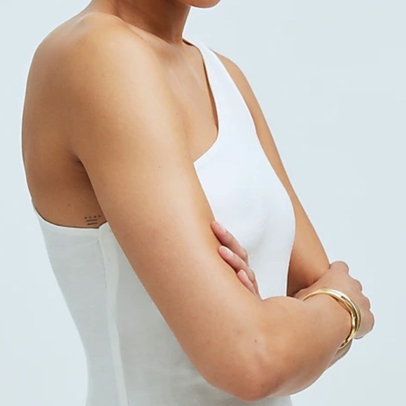 Madewell lighthouse One-Shoulder Midi Dress - Picture 4 of 6